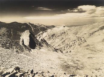 ANSEL ADAMS (1902-1984) Group of 5 vintage photographs, primarily taken on a 1927 Sierra Club outing into Sierra Nevada.